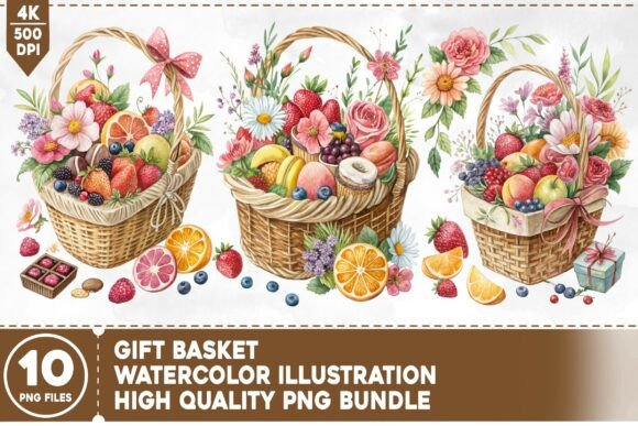 Unwrapping the Gift Basket PNG Bundle for Creatives